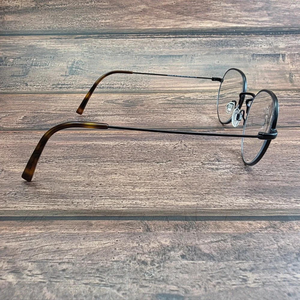 Warby Parker Rafael M 2101 Black Round Metal Eyeglasses 50-21-145